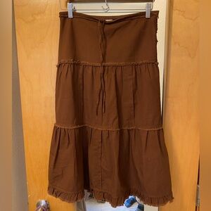 Y2K tiered cargo skirt